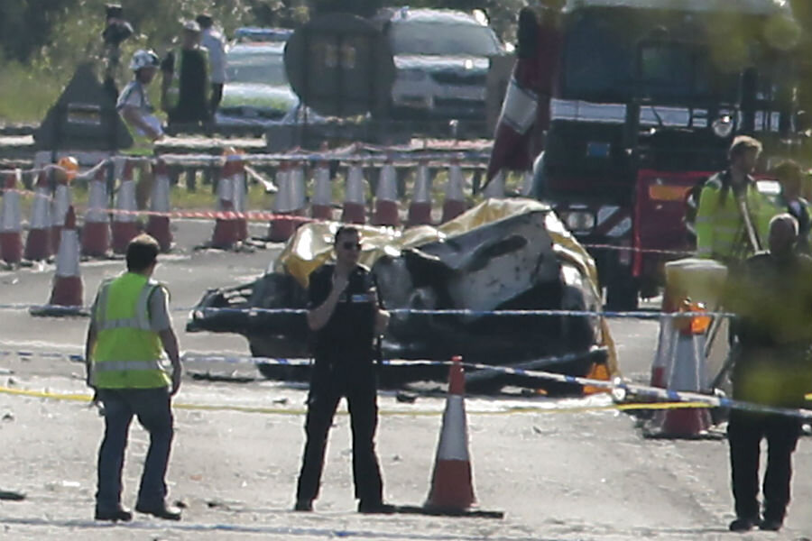 Shoreham air show plane crash Military jet hits cars, leaving seven